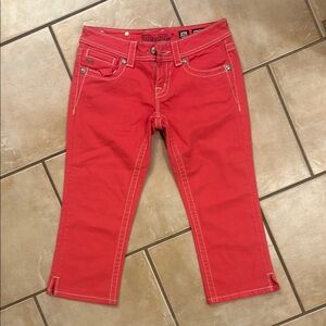 Miss Me Coral Ankle Cropped Jeans / Capri